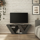 TV furniture pipralla anthracite melamine 110x40x30 cm