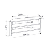 TV Meubel Thales Eik Melamine 114x45x36 cm