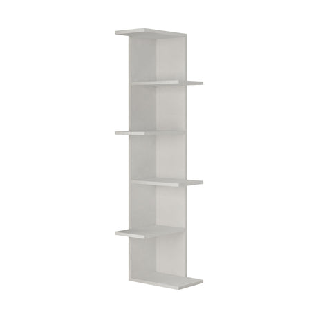 Bookcase SASO White Melamine 37X141X24 CM