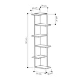 Boekenkast Saso Wit Melamine 37x141x24 cm