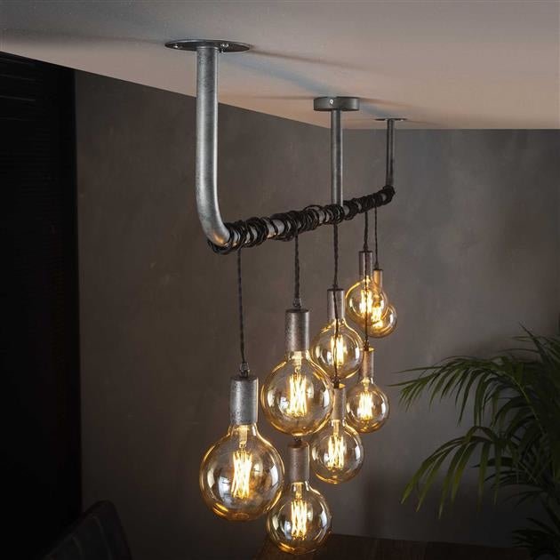 Hanglamp Willow DH Interior Zilver LxBxH 180x33x16 Zilver Sfeerfoto detail