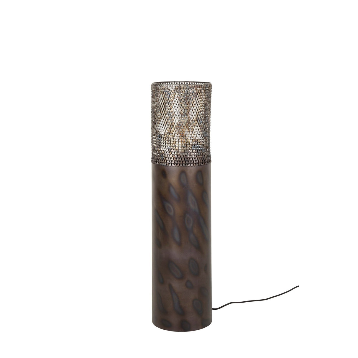 Floor lamp cylinder Brick 90 cm black brown 