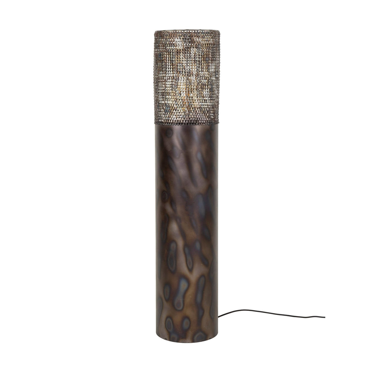 Floor lamp cylinder Brick 120 cm black brown 