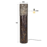 Floor lamp cylinder Brick 120 cm black brown 