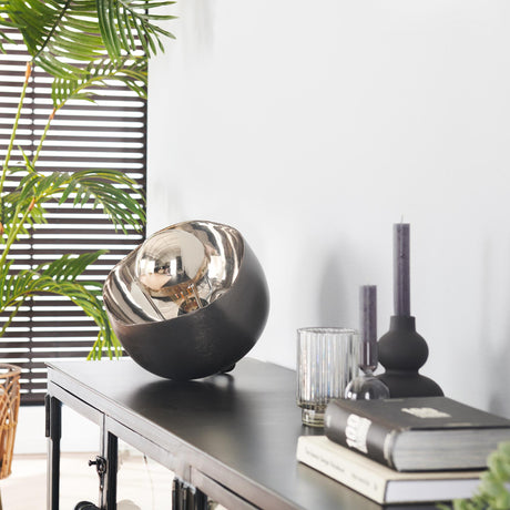 Oria Table Lamp €28 Mirror Black Nickel 