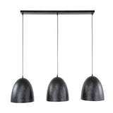 Hanging lamp Kylian 3-light metal black