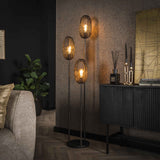 Floor lamp Debra 3-light metal black