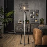 Industrial metal floor lamp twist