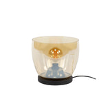 Floor lamp Dain UP L Amber colored glass 