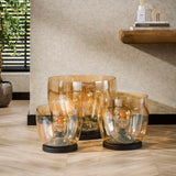 Floor lamp Dain UP XL Amber-colored glass 