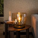 Floor lamp Dain UP XL Amber-colored glass 