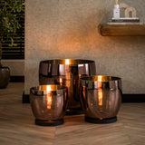 Floor lamp Dain UP XL Copper-colored glass 