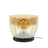 Floor lamp Dain UP XXL Amber colored glass 
