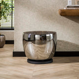 Floor lamp Dain UP XXL Chrome-colored glass 