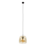 Hanglamp Dain 1-lichts amberkleurig glas