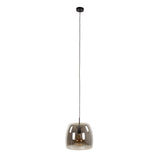 Floor lamp Dain chrome-colored glass