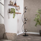 Floor lamp Niro 3-light black 