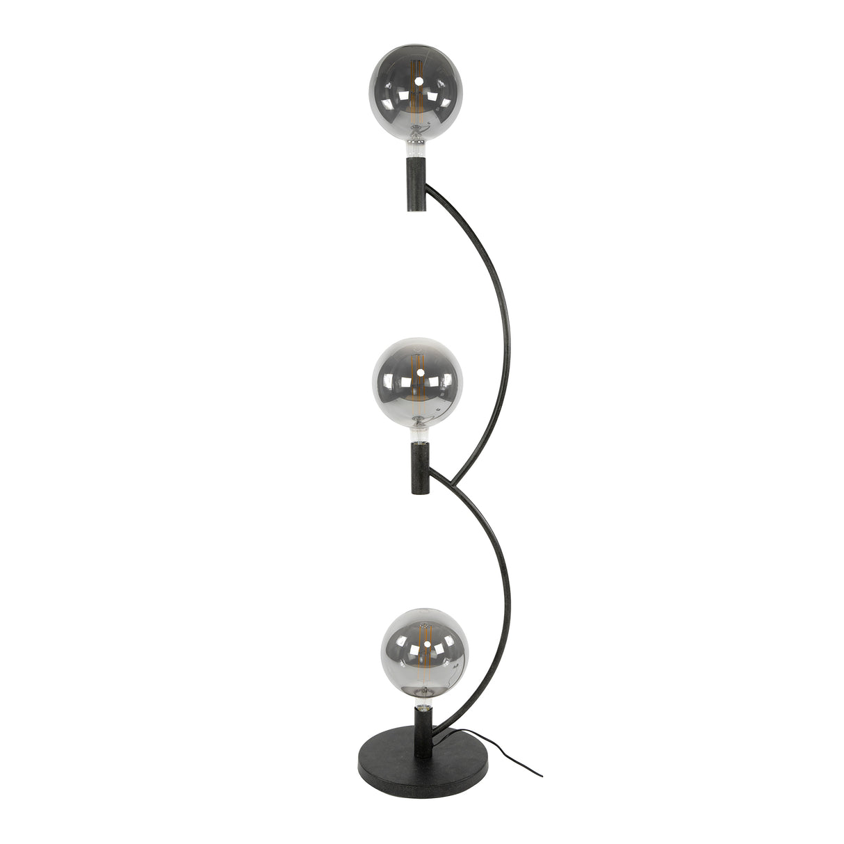 Floor lamp Niro 3-light black 
