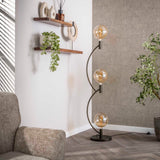 Orion Floor Lamp 3-Light Sienna Brown 