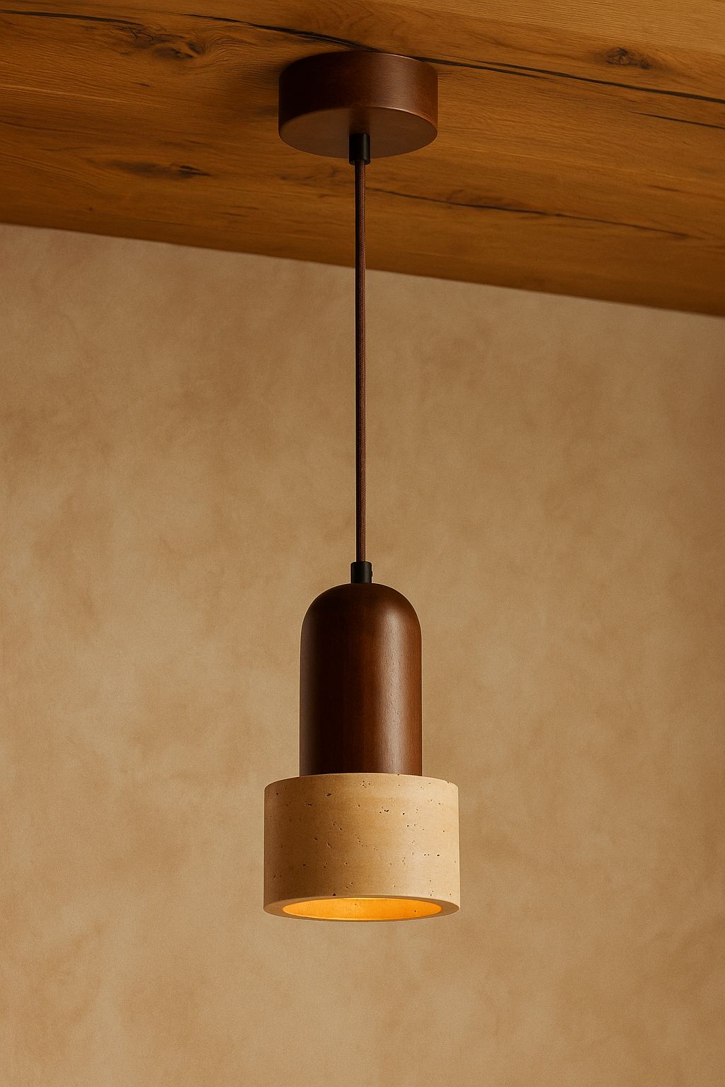 Loer - Walnut Beige Walnut Travertine Cap