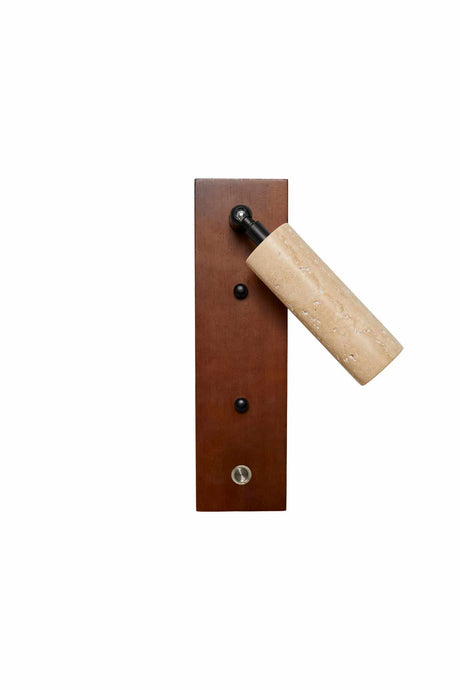 Small - Walnut Beige Walnut Travertine Cap