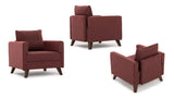 Fauteuil Bella Claret Rood