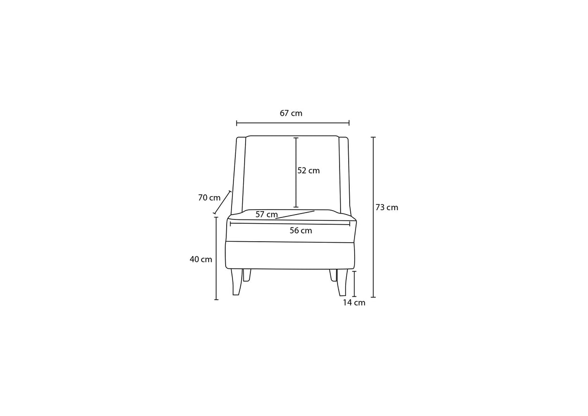 Fauteuil Ella Prestij Antraciet