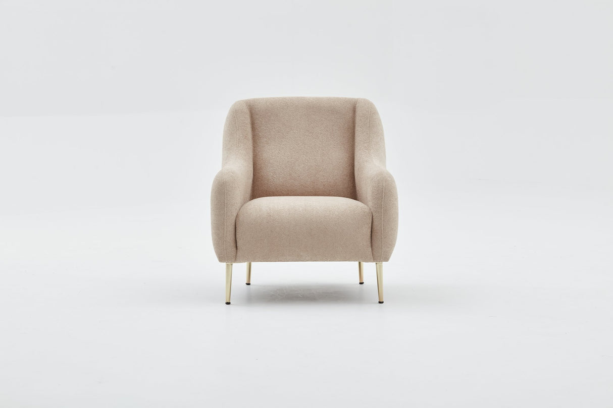 Armchair simena beige gold