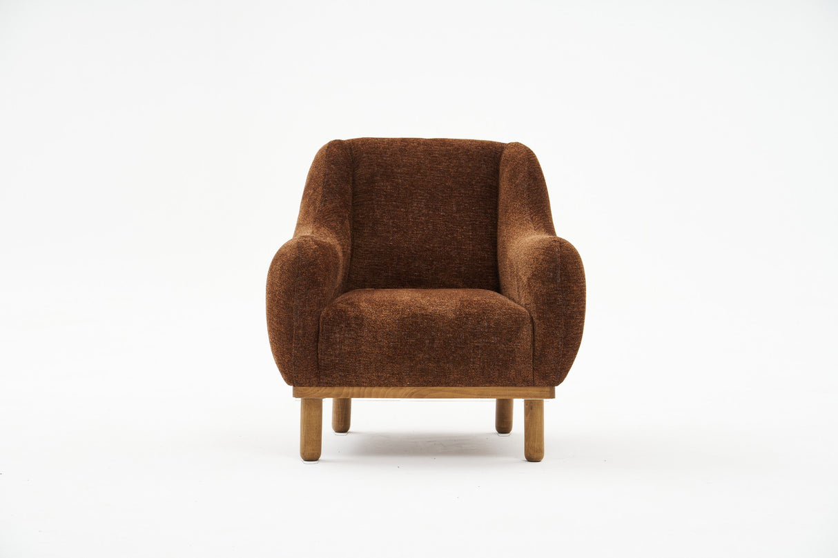 Fauteuil Rens Bruin Koperkleurig