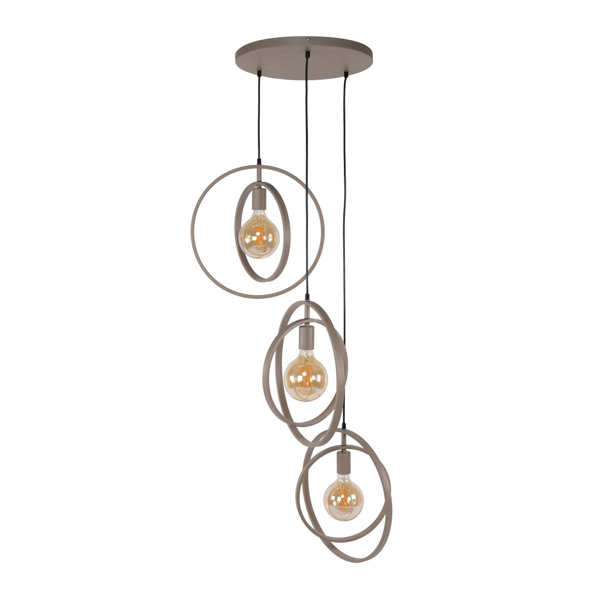 Moderne Hanglamp Beige Otan getrapt 3-lichts