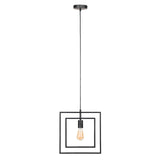 Industriële hanglamp Kody square metaal