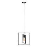 Industriële hanglamp Kody square metaal