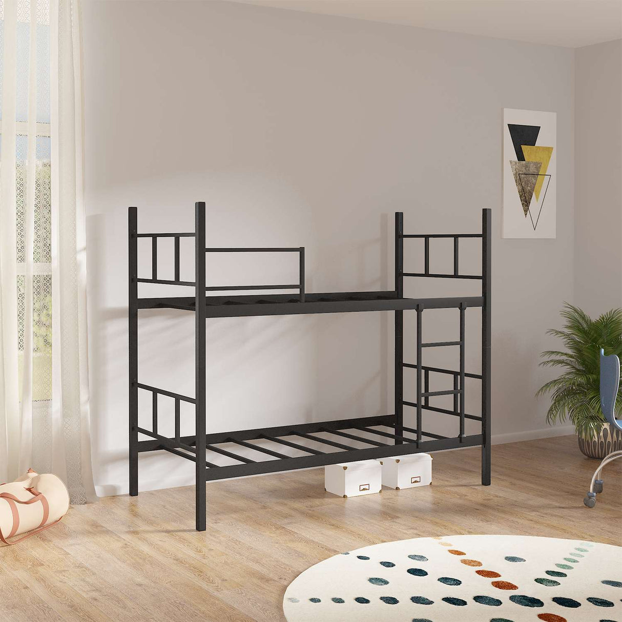Bunk Bed Children - Black - 200x90 cm 