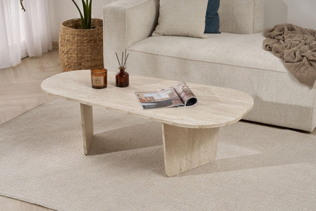 Ovalis - Travertine 100% MELAMINE COATED PARTICLE BOARD