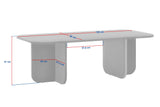 Akira coffee table in Atlantic Pine 120 cm Melamine-coated wood