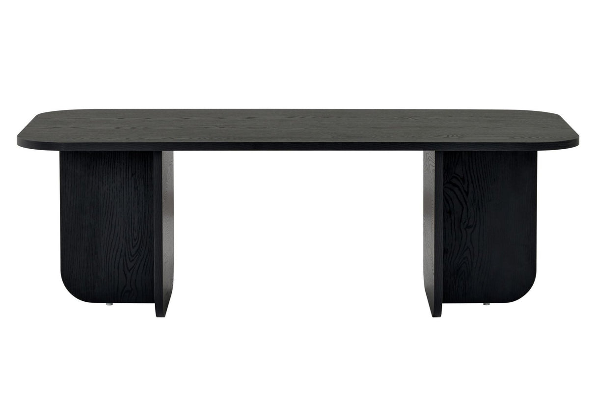 Akira salontafel hout zwart 120 cm Gemelamineerd houtcomposiet