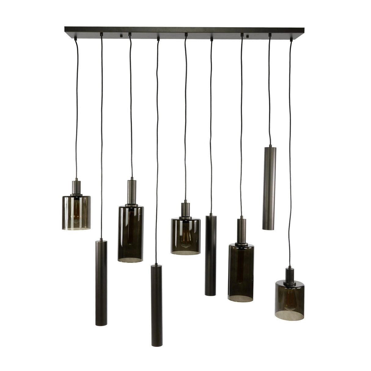 Aureo Pendant Light 9-light Sienna brown 