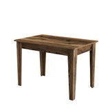 Kiev kitchen table walnut look 110 cm Melamine coated wood composite