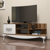 TV Meubel Sultan Walnoot Wit Melamine 130x50,6x45 cm