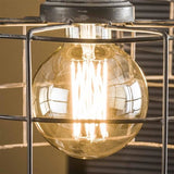 Lichtbron LED filament Bol Ø9,5 DH Interior Amber color glas LxBxH 15x10x10 Amber color glas Sfeerfoto vooraanzicht