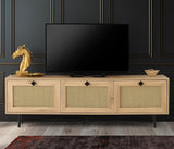 TV Furniture Japandi Alcazar Oak Melamine 180x60x40 cm