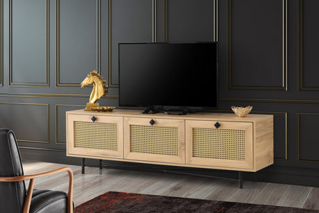 TV Furniture Japandi Alcazar Oak Melamine 180x60x40 cm