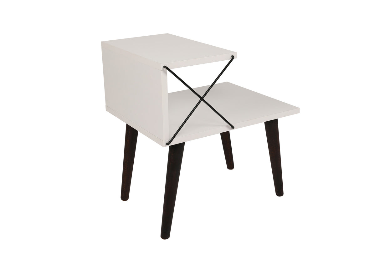 Nachtkastje Cross Wit Melamine 50x55x40 cm