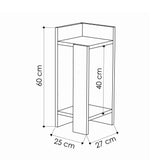 Nachtkastje Rechts Elos Mokka Melamine 25x60x27 cm