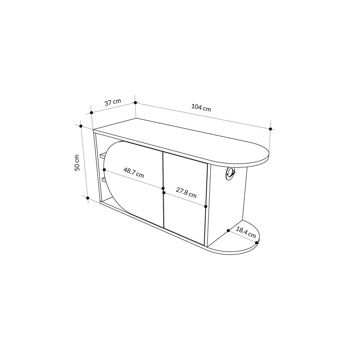 Shoe cabinet Nova Shoe bench oak white melamine 104x50x37 cm