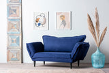 2-zits Slaapbank Vino Daybed Navy Blauw