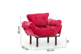 Fauteuil Nitta Single Maroon