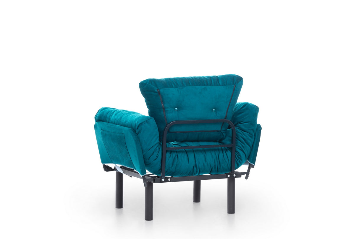 Fauteuil Nitta Single Petrol Groen