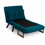 Slaapfauteuil Sando Petrol Groen