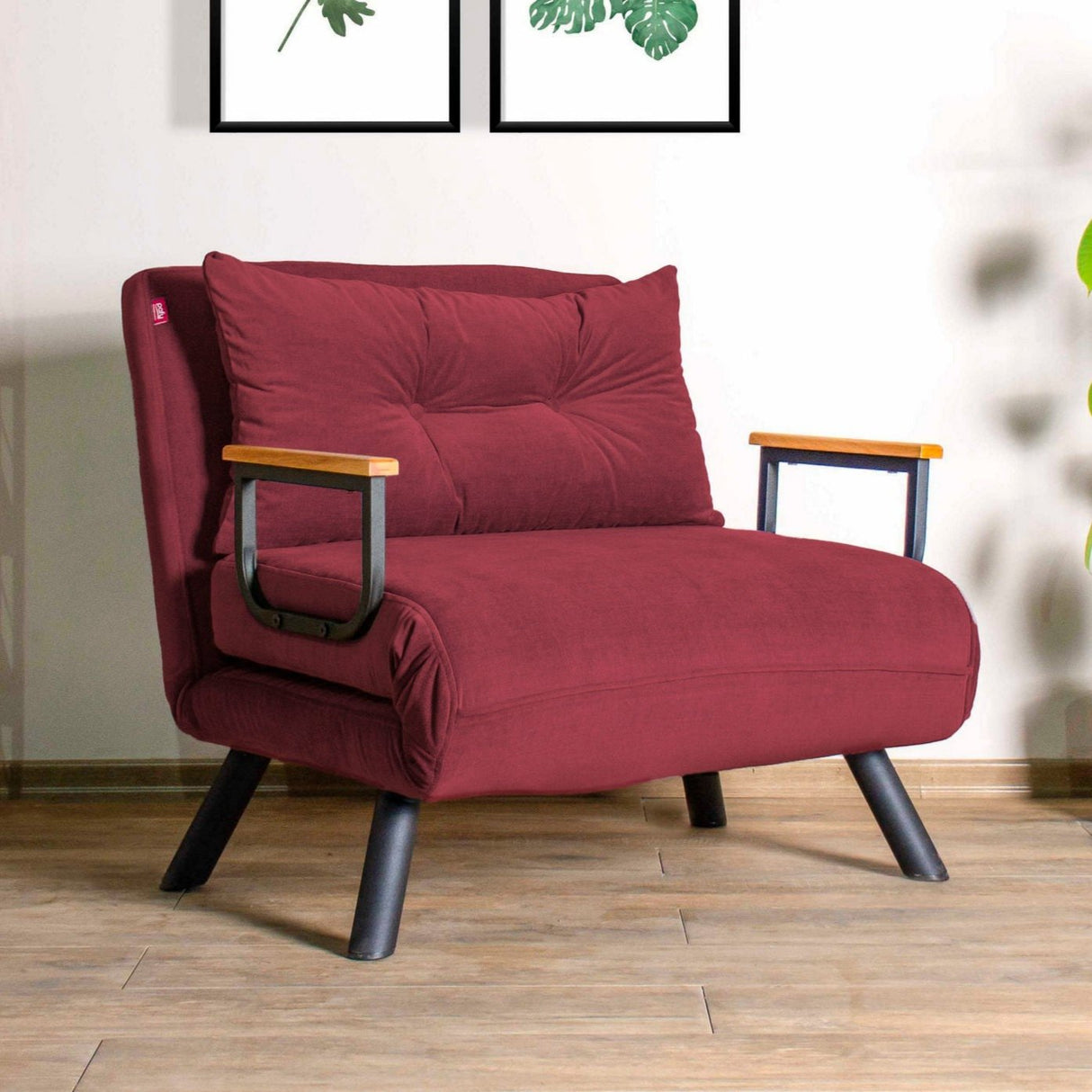 Slaapfauteuil Sando Maroon